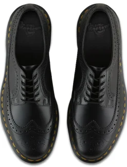 3989 Brogue Sko, Black Vintage Smooth, 45