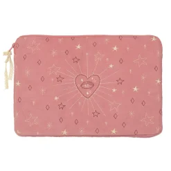 13" Computersleeve, Pink Magic Heart & Moon