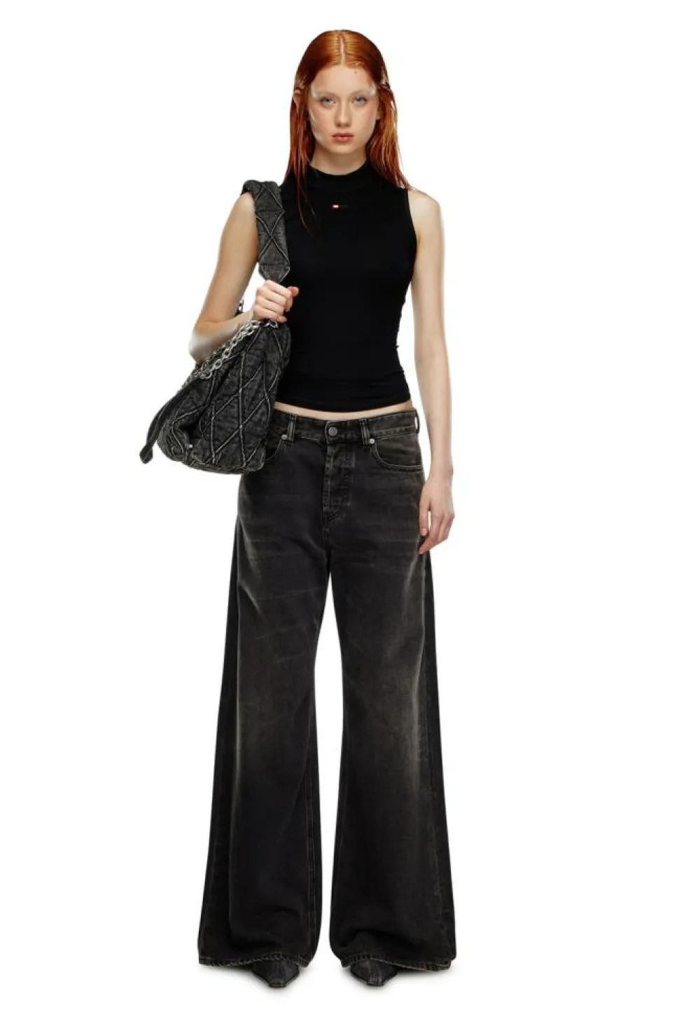 1996 D-sire Relaxed Jeans, Black/Dark Grey, W27/L32