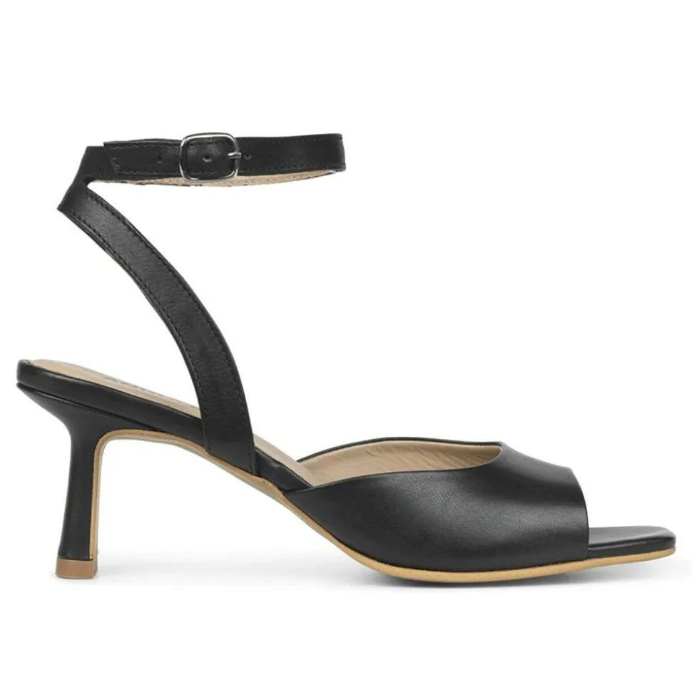 5706-101 Højhælede Sandaler, Sort, 39