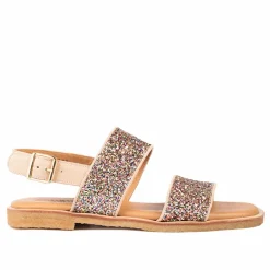 5814-101 Sandaler, Sand/Multi Glitter, 37.5
