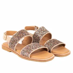 5814-101 Sandaler, Sand/Multi Glitter, 37.5