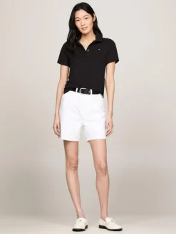 1985 Slim Pique Polotrøje, Black, XL