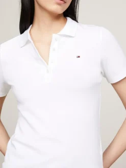 1985 Slim Pique Polotrøje, Optic White, XL