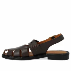 1688-101 Slingback Loafers, Dark Brown, 43