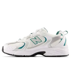 530 Sneakers, White/Silver Metallic/Vintage Teal, 37.5
