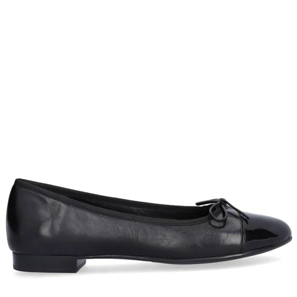 A8041 Ballerinasko, Black Patent/Black Nappa, 38