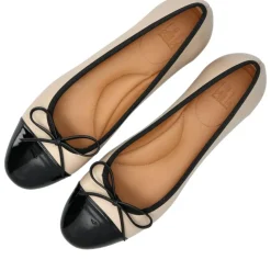 A8041 Ballerinasko, Black Patent/Beige Nappa, 39