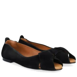 A6760 Ballerinasko, Black Suede, 36