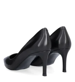 A5629 Højhælede Sko, Black Nappa, 40