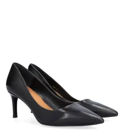 A5629 Højhælede Sko, Black Nappa, 40