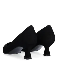 A8087 Højhælede Sko, Black Suede, 36