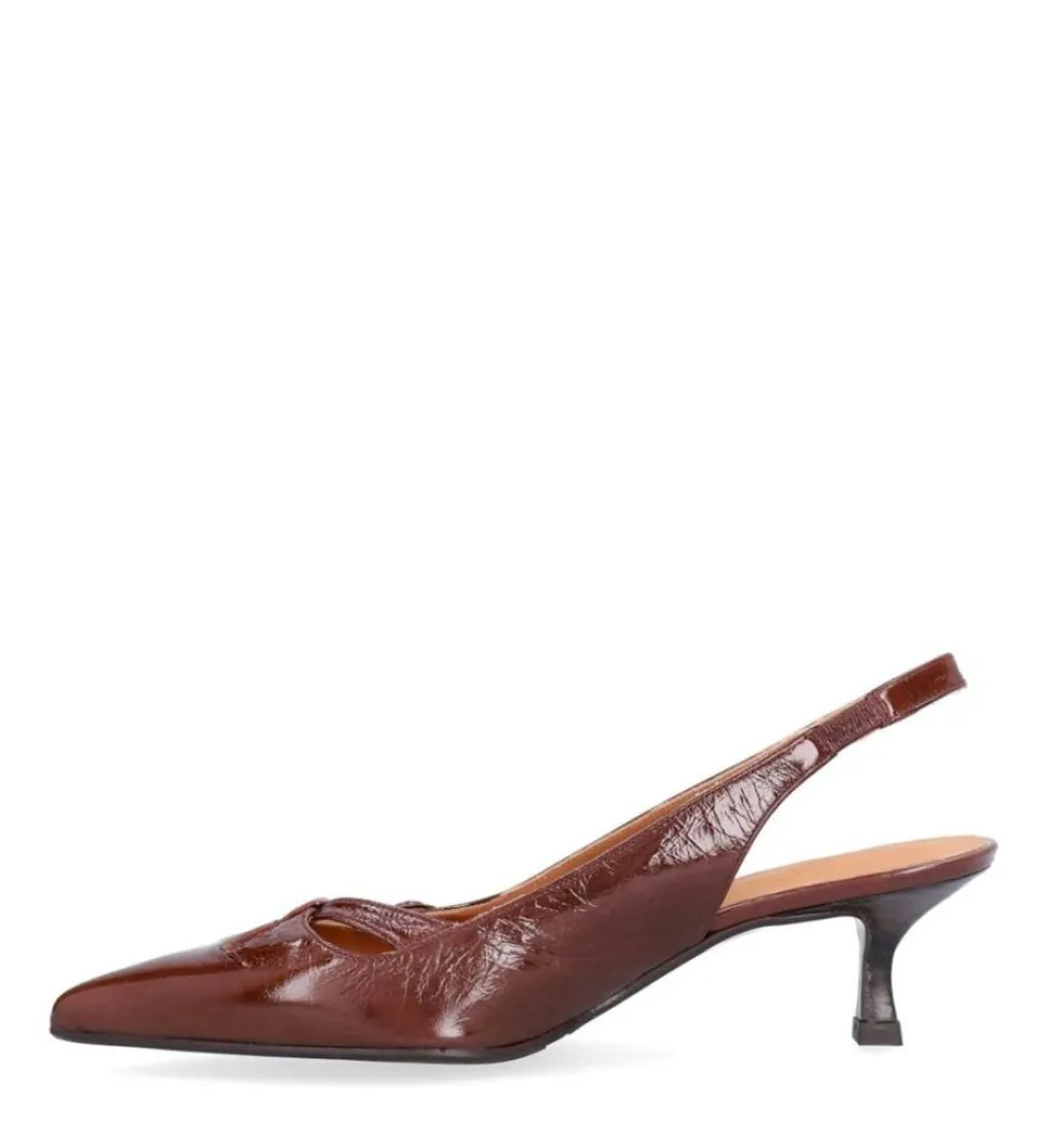 A8091 Højhælede Sko, Castagno Naplack, 41