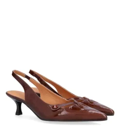 A8091 Højhælede Sko, Castagno Naplack, 41