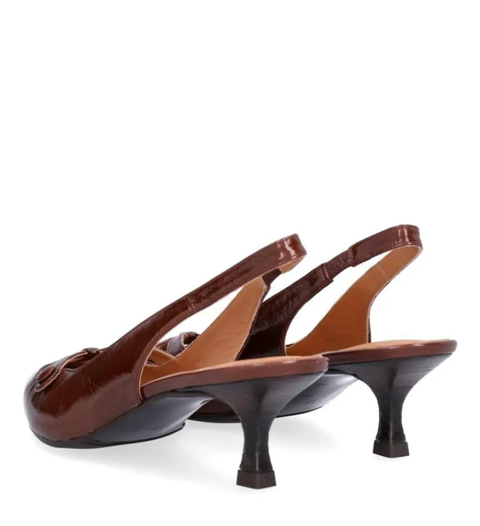 A8091 Højhælede Sko, Castagno Naplack, 41