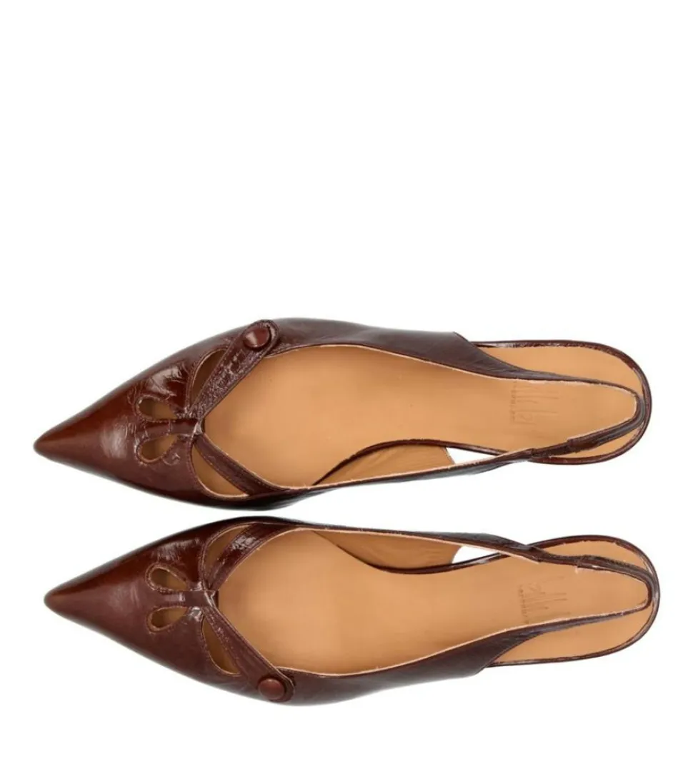 A8091 Højhælede Sko, Castagno Naplack, 41