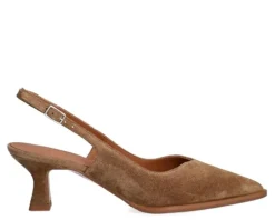 A8089 Højhælede Sko, Cuoio Babysilk Suede, 41