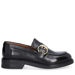 A7032 Loafers, Black Athene Calf/Gold, 40