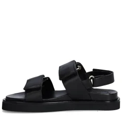 A6406 Sandaler, Black/White Nappa, 41