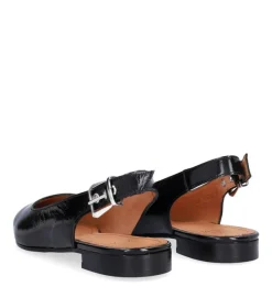 A16302 Slingback Ballerinasko, Black, 38