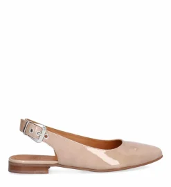 A16302 Slingback Ballerinasko, Beige Jute Polido, 41
