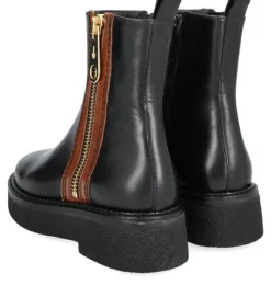 A3160 Støvle, Black/Cognac, 36