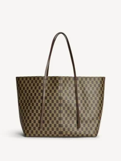 Abi Monogram Tote Bag, Shale