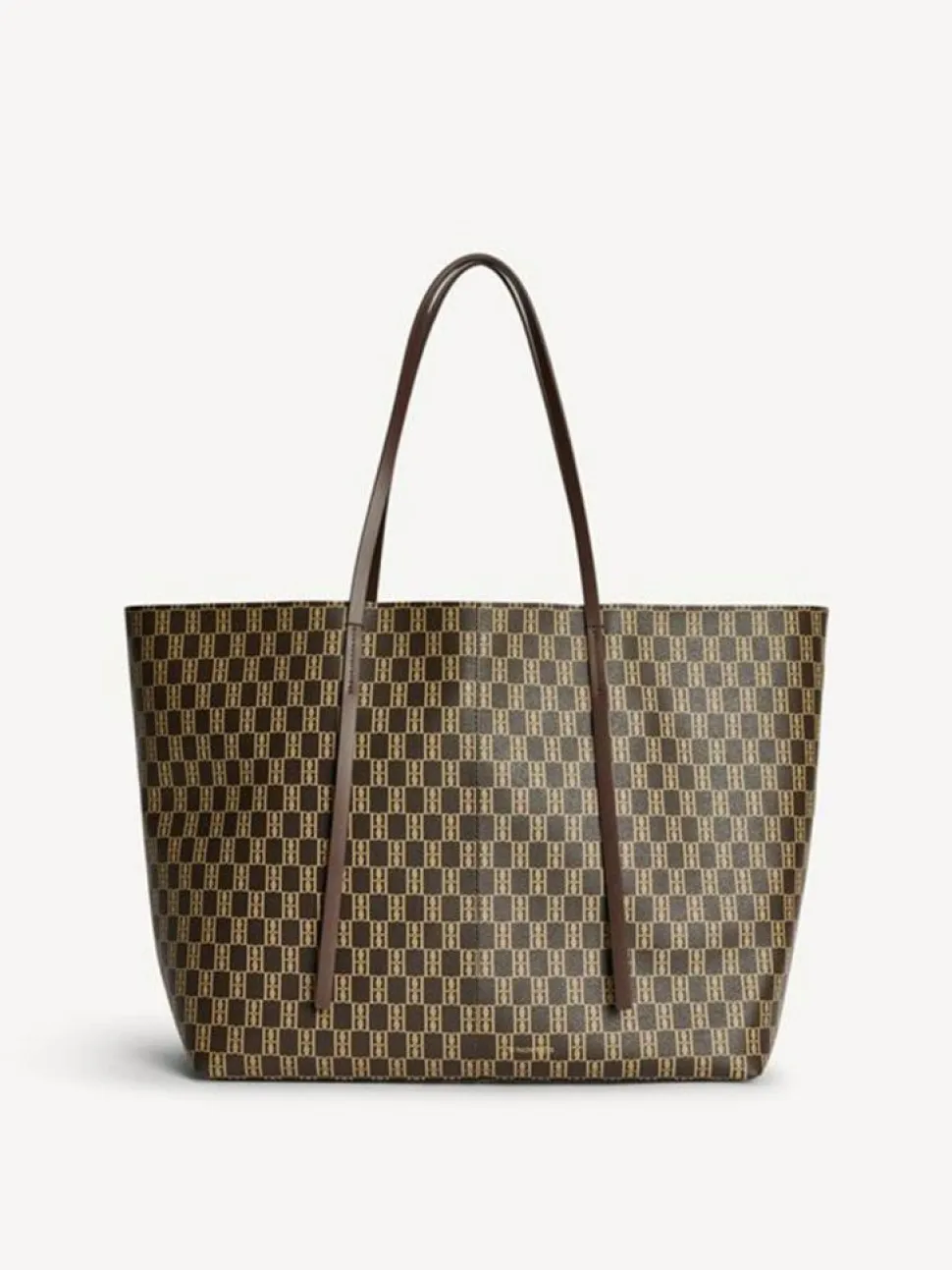 Abi Monogram Tote Bag, Shale