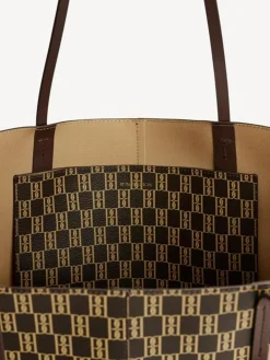 Abi Monogram Tote Bag, Shale