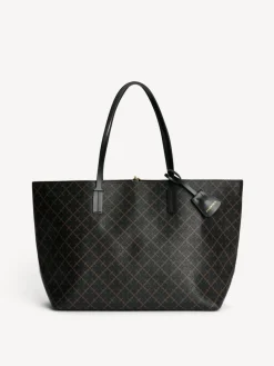 Abigail Tote Bag, Dark Chocolate
