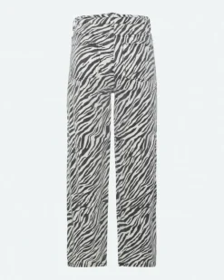 Adanna Zebra Jeans, Black, 42