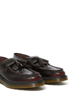 Adrian Arcadia Lether Tassel Loafers, Cherry Red Arcadia, 42