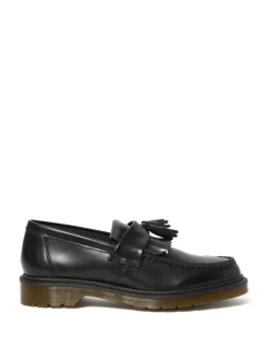 Adrian Smooth Leather Tassel Loafers, Sort, 42
