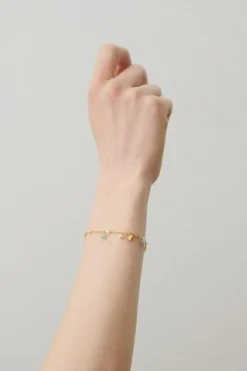 Afterglow Sea Armbånd, Gold Plated, 15-18 cm