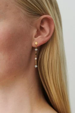 Afterglow Sea Øreringe, Gold Plated