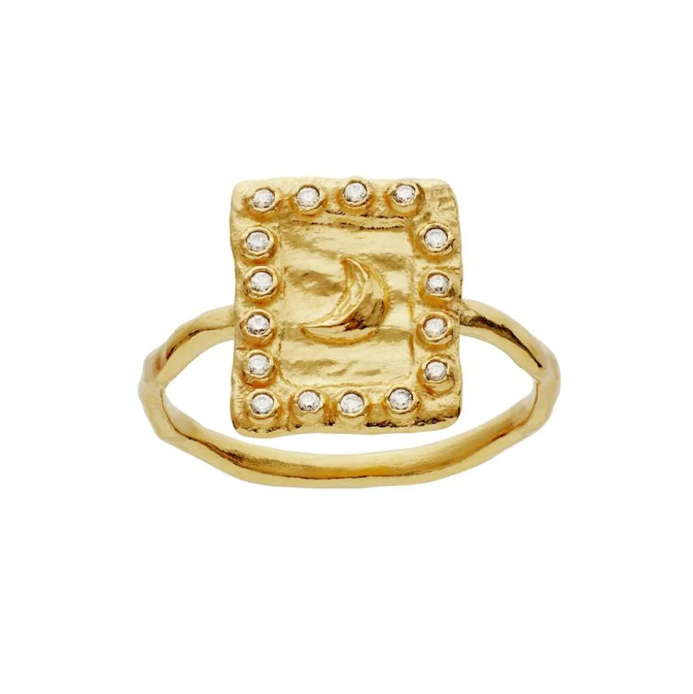 Aida Ring, Gold Plated, 57