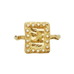 Aida Ring, Gold Plated, 57