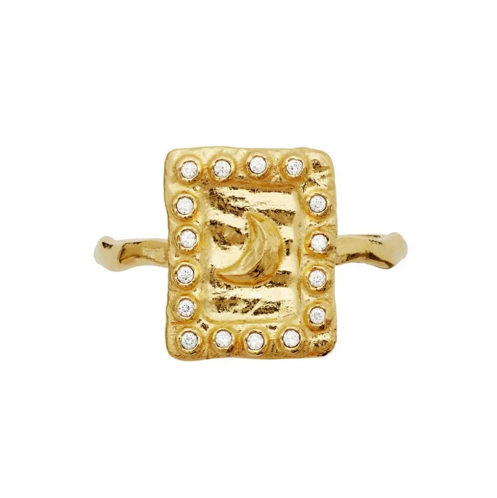 Aida Ring, Gold Plated, 57