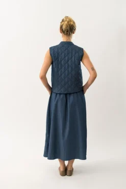 AkaneLL Maxi Nederdel, Dark Blue, S