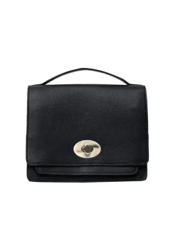 Alba Big Crossbody, Black/Brass