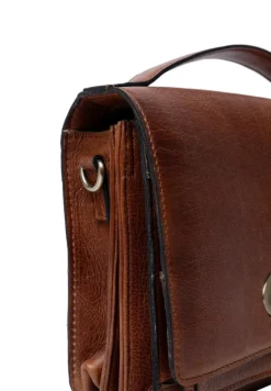 Alba Big Crossbody, Walnut/Brass