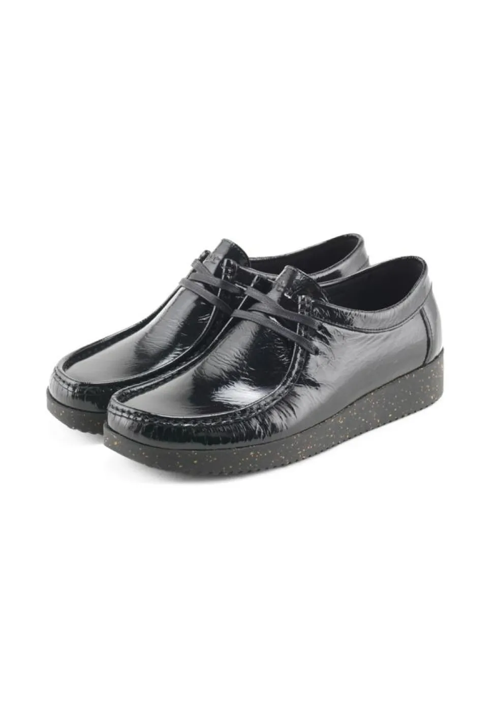 Alba Patent Leather Sko, Black, 38