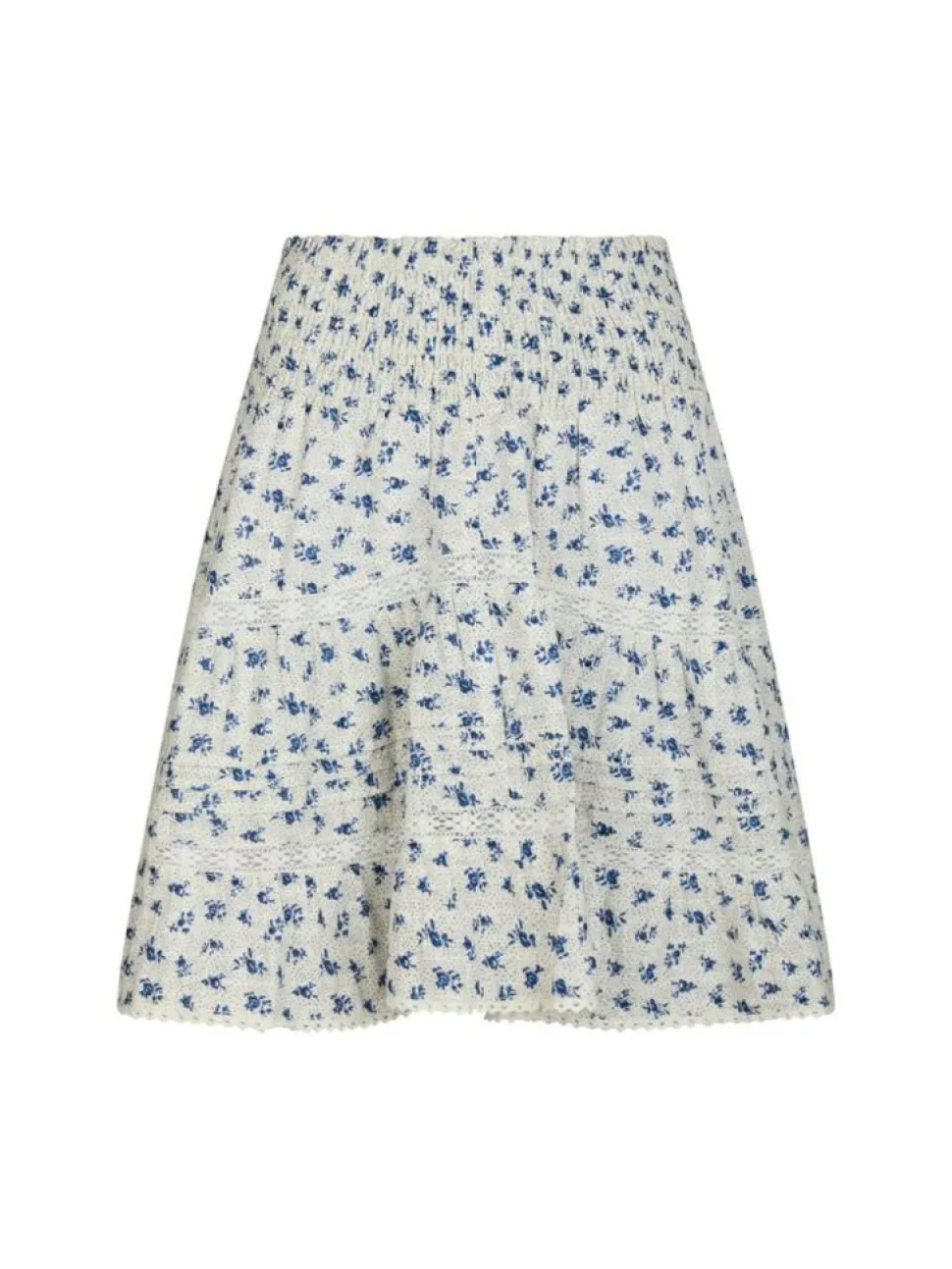Alett Dot Flower Nederdel, Blue, 38