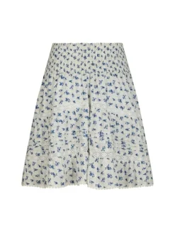 Alett Dot Flower Nederdel, Blue, 38