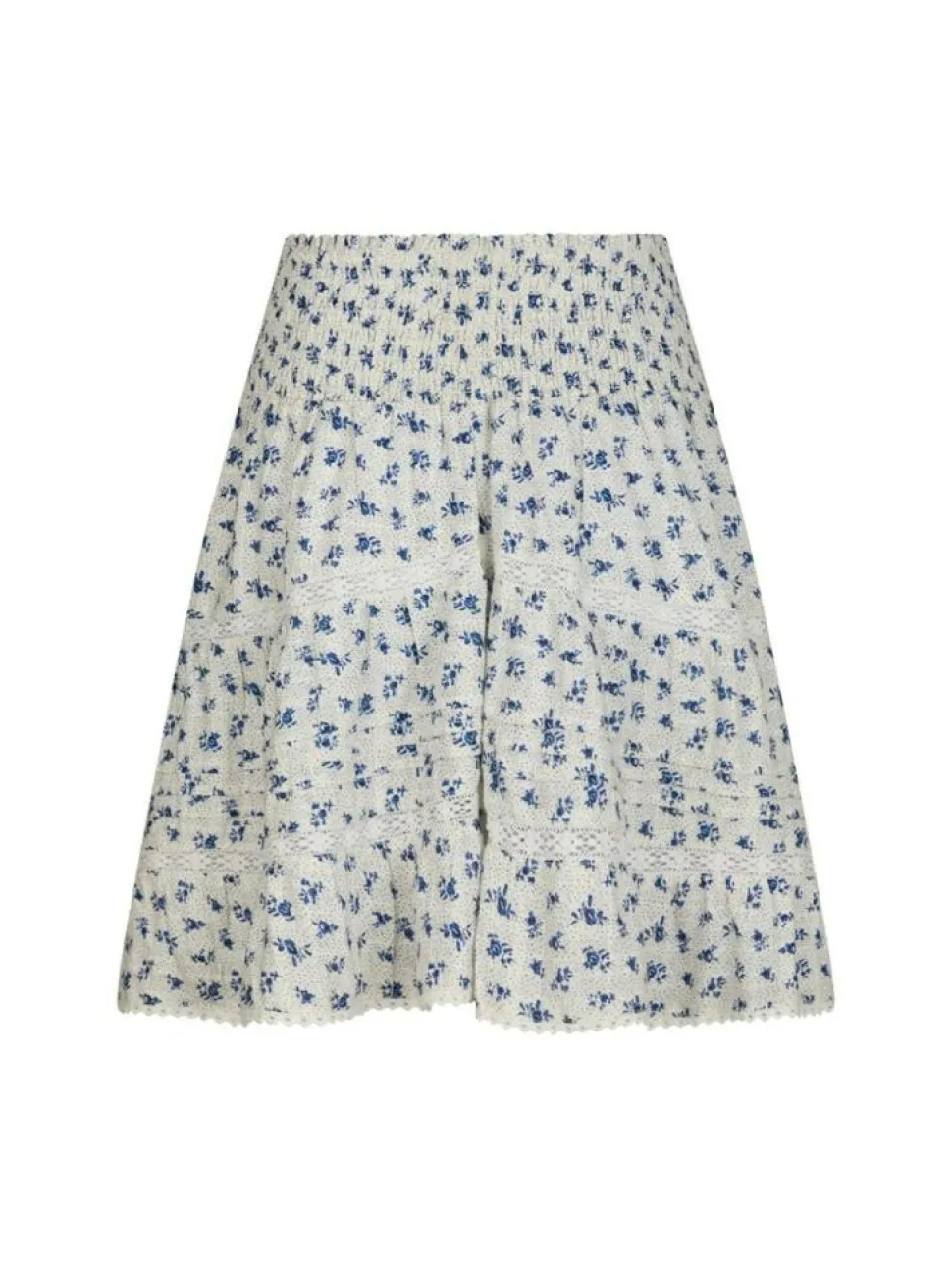 Alett Dot Flower Nederdel, Blue, 38