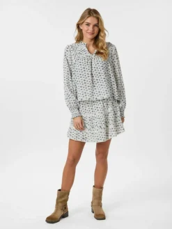 Alett Dot Flower Nederdel, Blue, 38