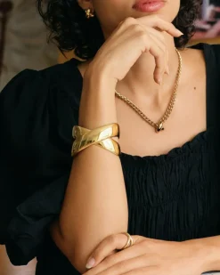 Alexa Bangle, Gold Plated, Large