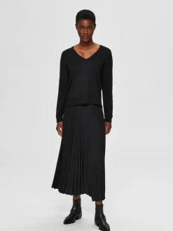 Alexis Midi Nederdel, Black, 40