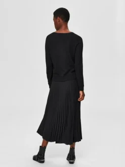 Alexis Midi Nederdel, Black, 40