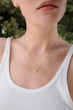 Alfabet Vedhæng, Gold Plated - O